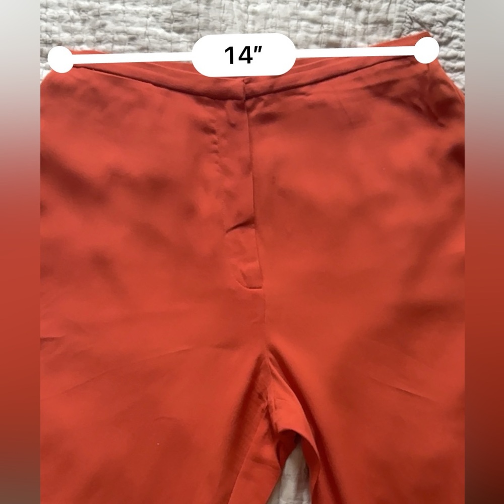 Eileen Fisher Rust Wide Leg Pants - Picture 6 of 8